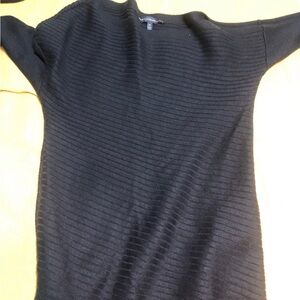 Black Ribbed Knit Top